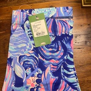 Lilly Pulitzer girls Xl Maia Leggings Twilight Blu Scale Up NWT
